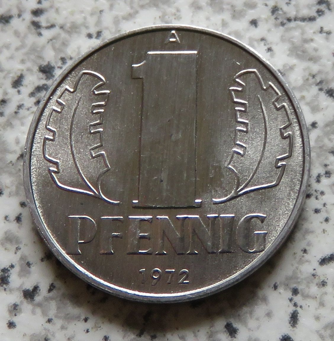  DDR 1 Pfennig 1972 A, bestes Jahr, bfr.   