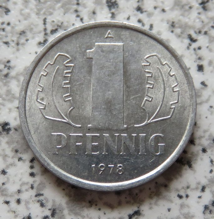  DDR 1 Pfennig 1978, besser   