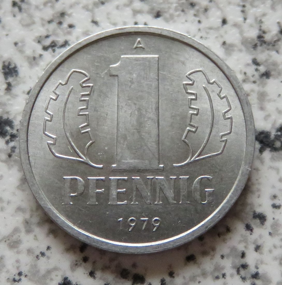  DDR 1 Pfennig 1979, Erhaltung   