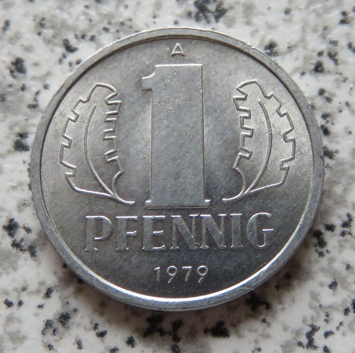  DDR 1 Pfennig 1979, besser   