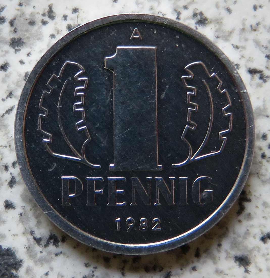  DDR 1 Pfennig 1982, Export   