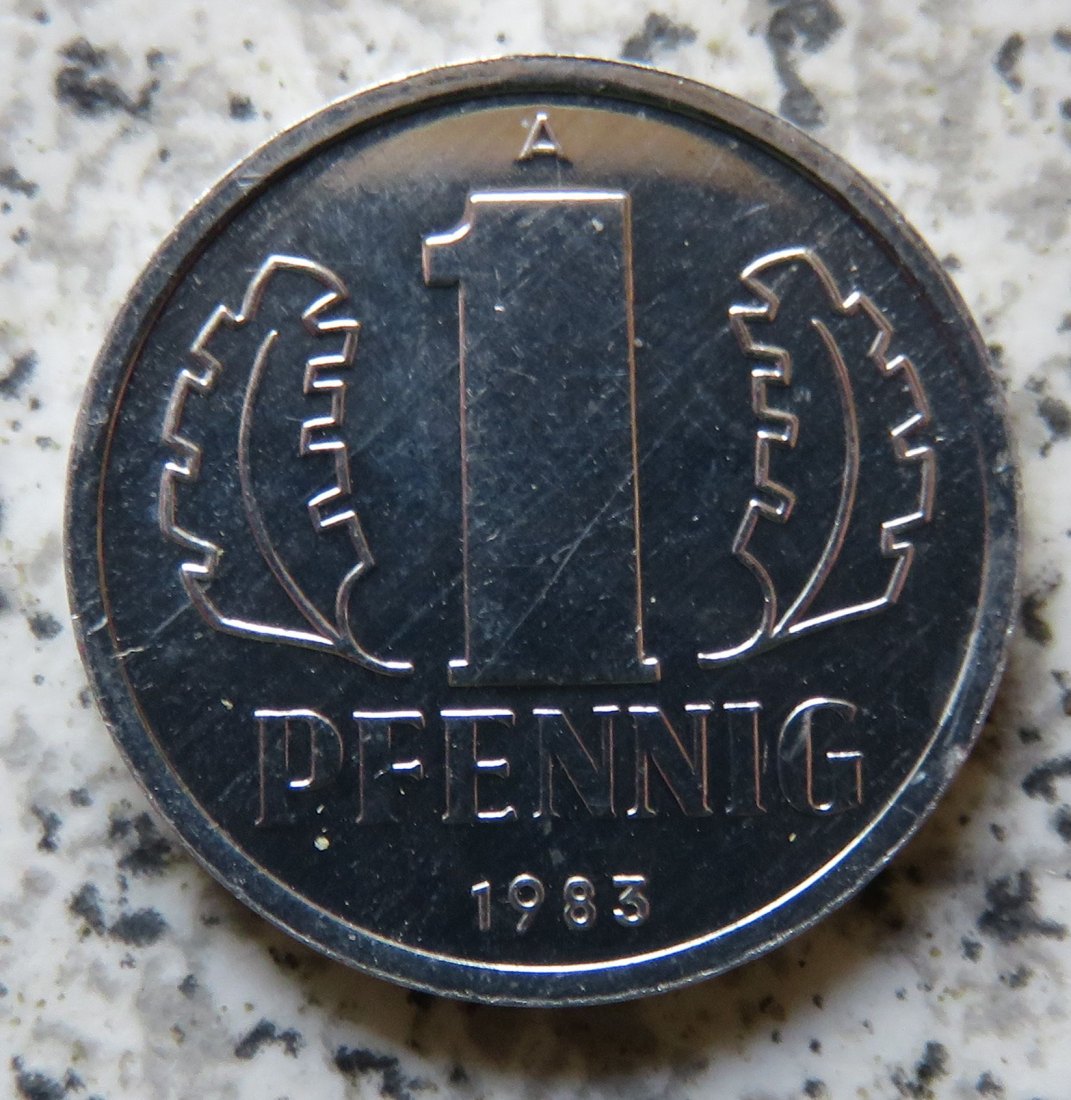  DDR 1 Pfennig 1983, Export   