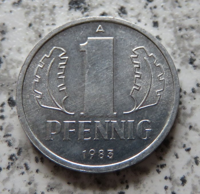  DDR 1 Pfennig 1983, besser   