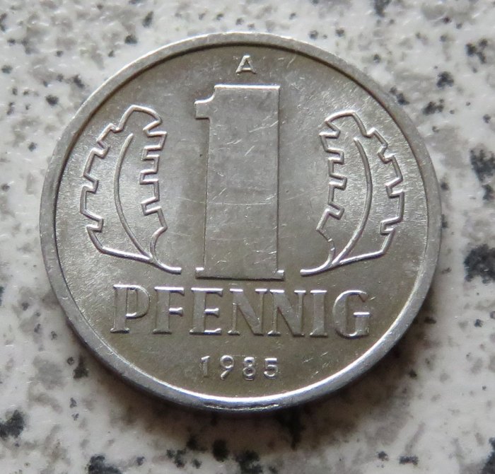  DDR 1 Pfennig 1985, Erhaltung   