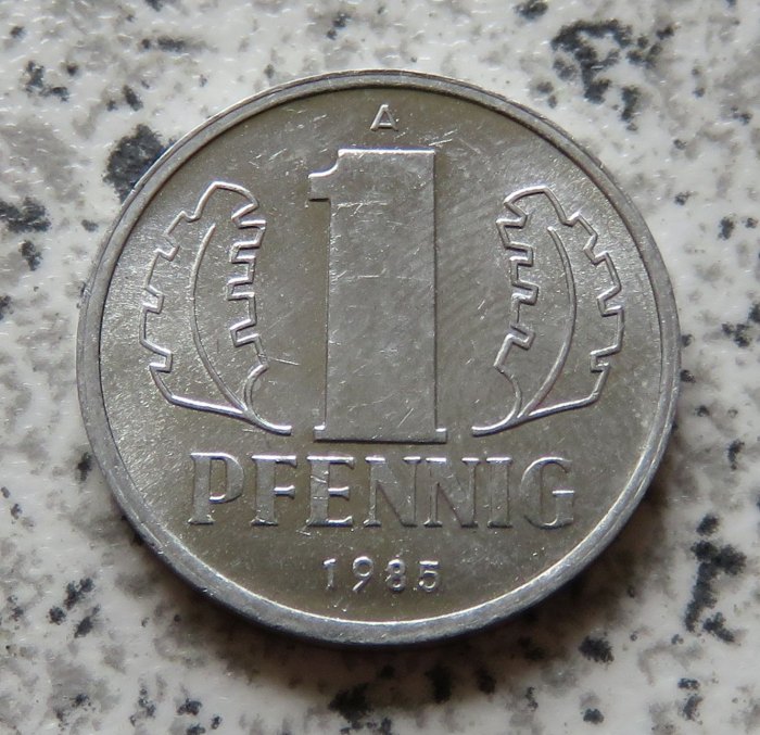  DDR 1 Pfennig 1985, besser   