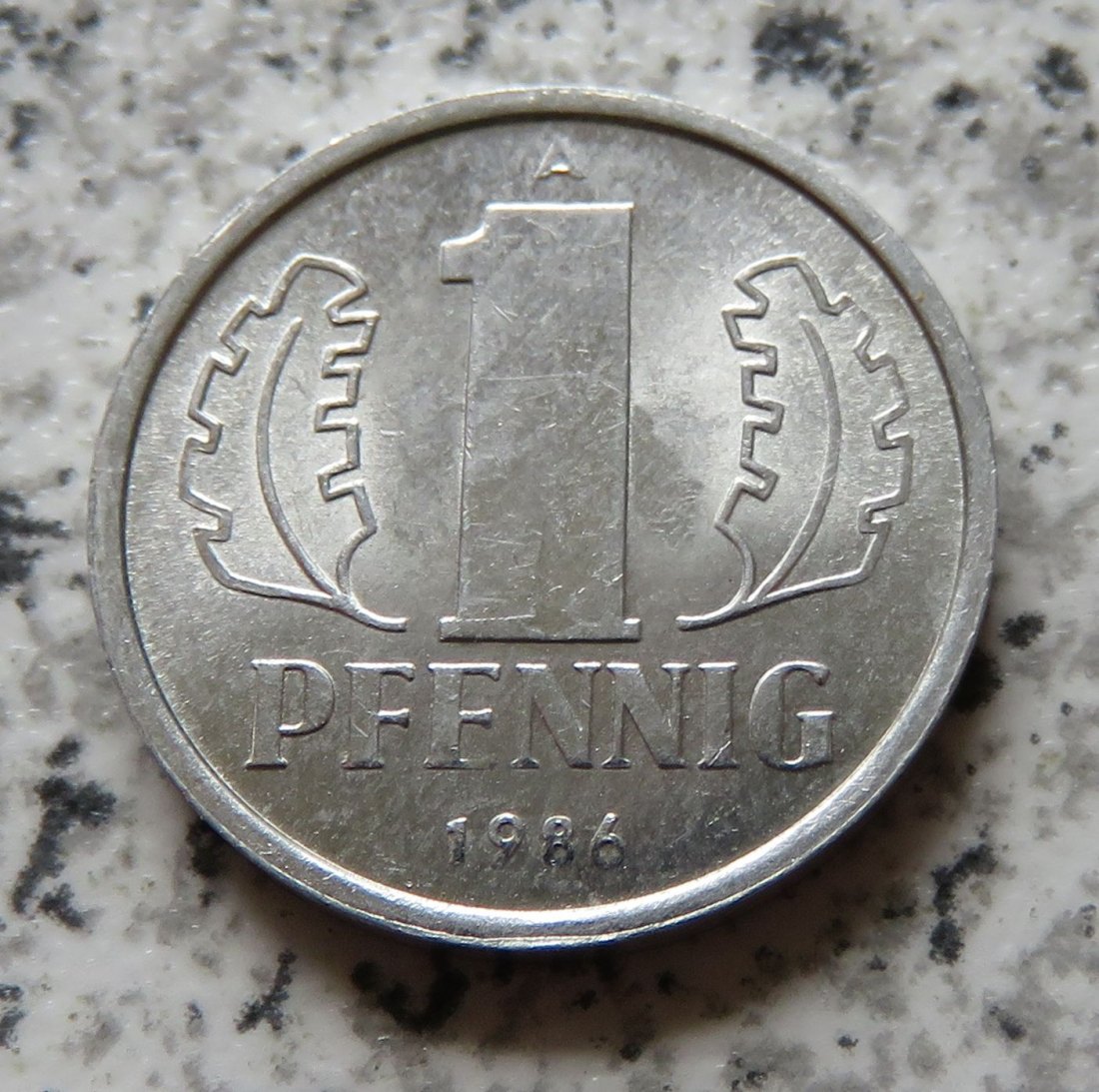  DDR 1 Pfennig 1986, Erhaltung   