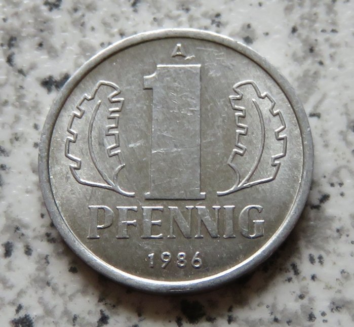  DDR 1 Pfennig 1986, besser   