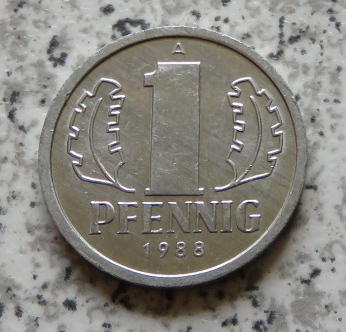  DDR 1 Pfennig 1988, besser   