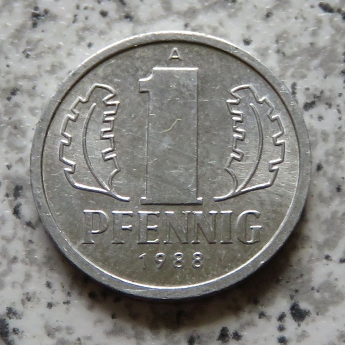  DDR 1 Pfennig 1988, besser   