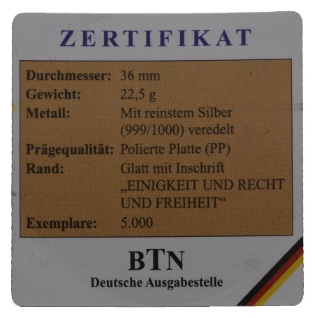  8 Medaillen; Jubiläen von Vereinen und Verbänden; versilbert; 22,5 g; Ø 36 mm   