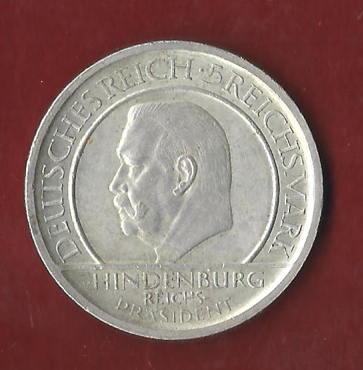  Weimar 5 Mark Schwurhand 1929 A Koblenzer Münzen Studio Koblenz Frank Maurer AH145   