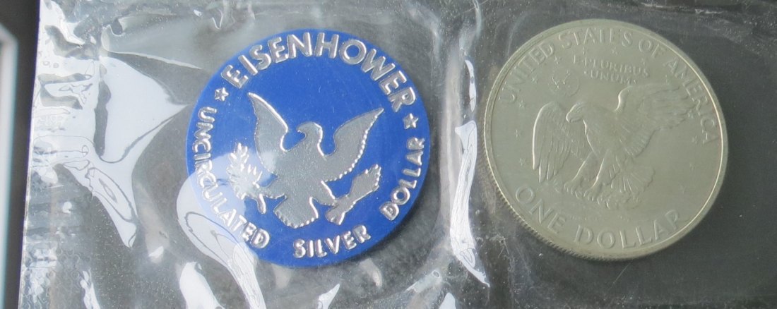  Eisenhower 1971; One Dollar  400er Silber   