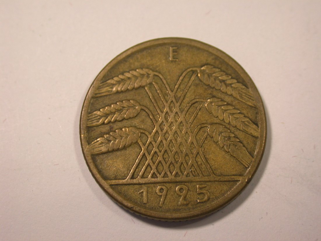  I16 Weimar 10 Reichspfennig 1925 E in ss+  Originalbilder   