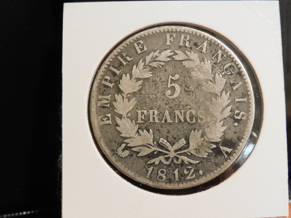  FRANCE 5 FRANCS 1812A.GRADE-PLEASE SEE PHOTOS.   