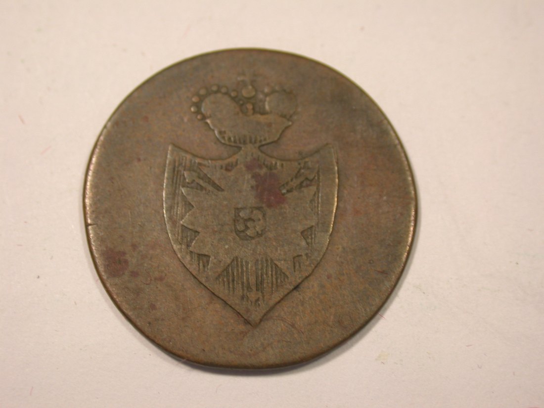  I16  Schaumburg Lippe 1 Pfennig 1826 s-ss   Originalbilder   