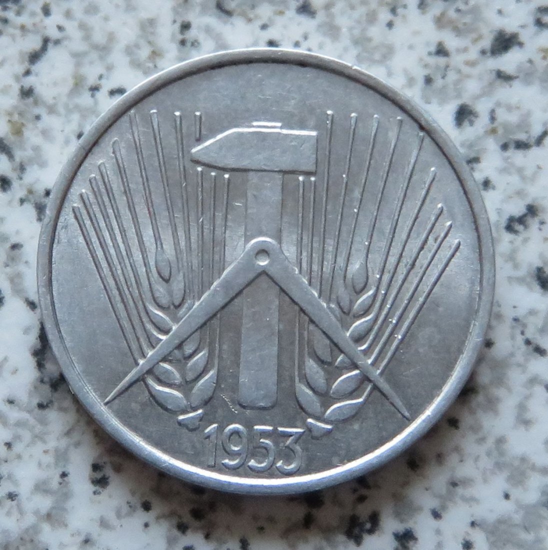  DDR 5 Pfennig 1953 A, besser   