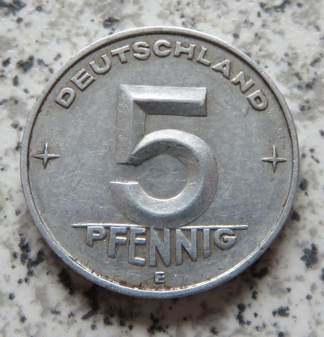  DDR 5 Pfennig 1953 E   