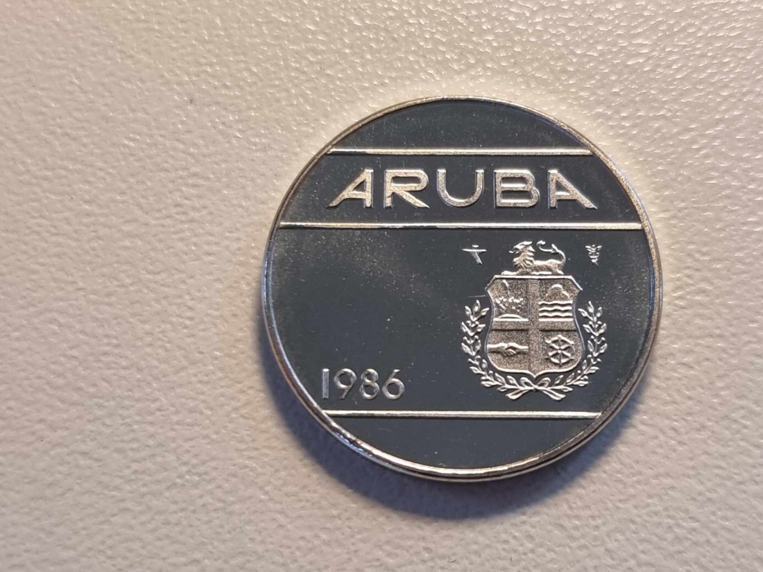  Aruba 25 Cent 1986 STG   