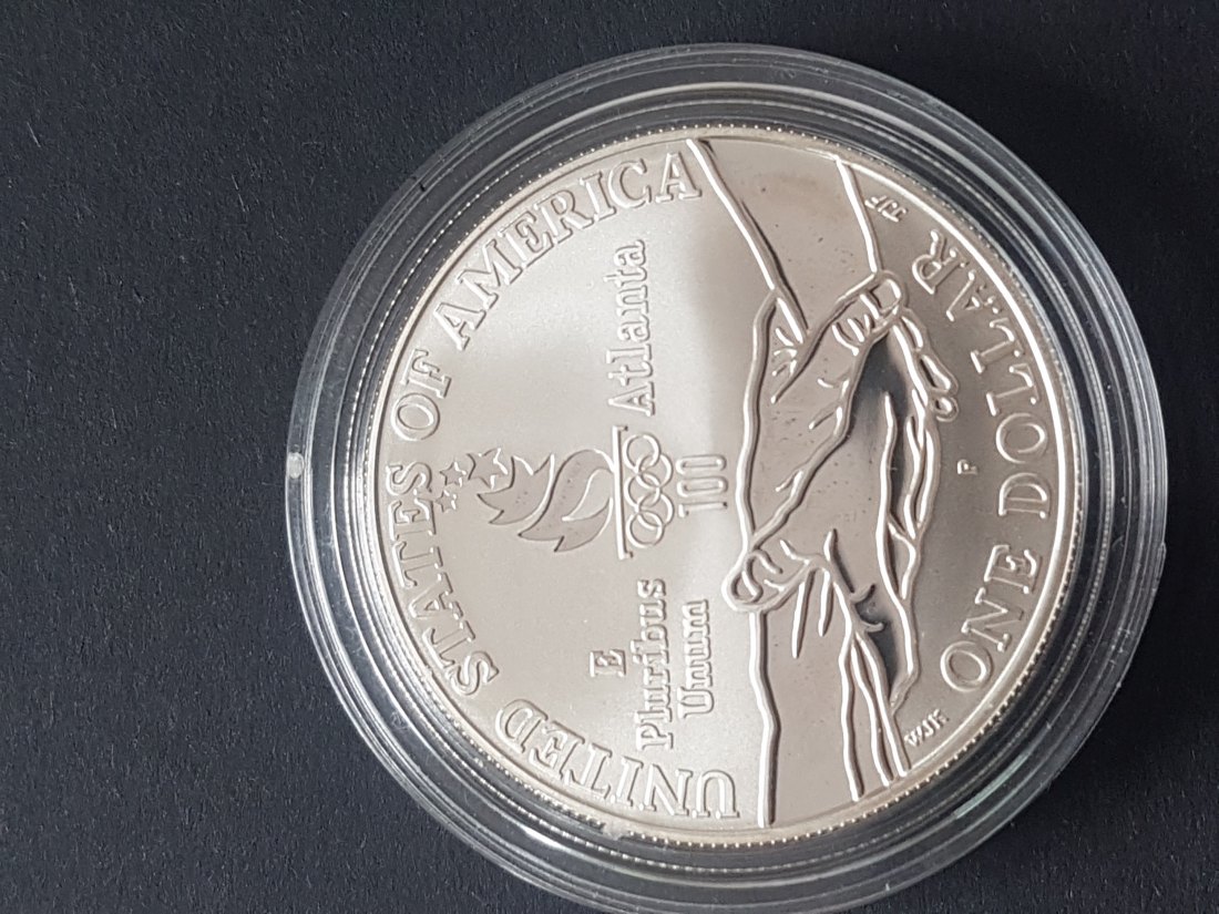  USA 1 Dollar 1995 Paralympics Lauf 26,70gr. PP   