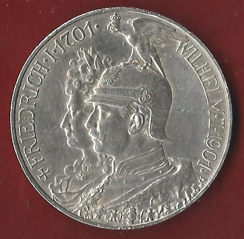  5 Mark Preussen 200 Jahre 1901 Koblenzer Münzen Studio Koblenz Frank Maurer AH530   