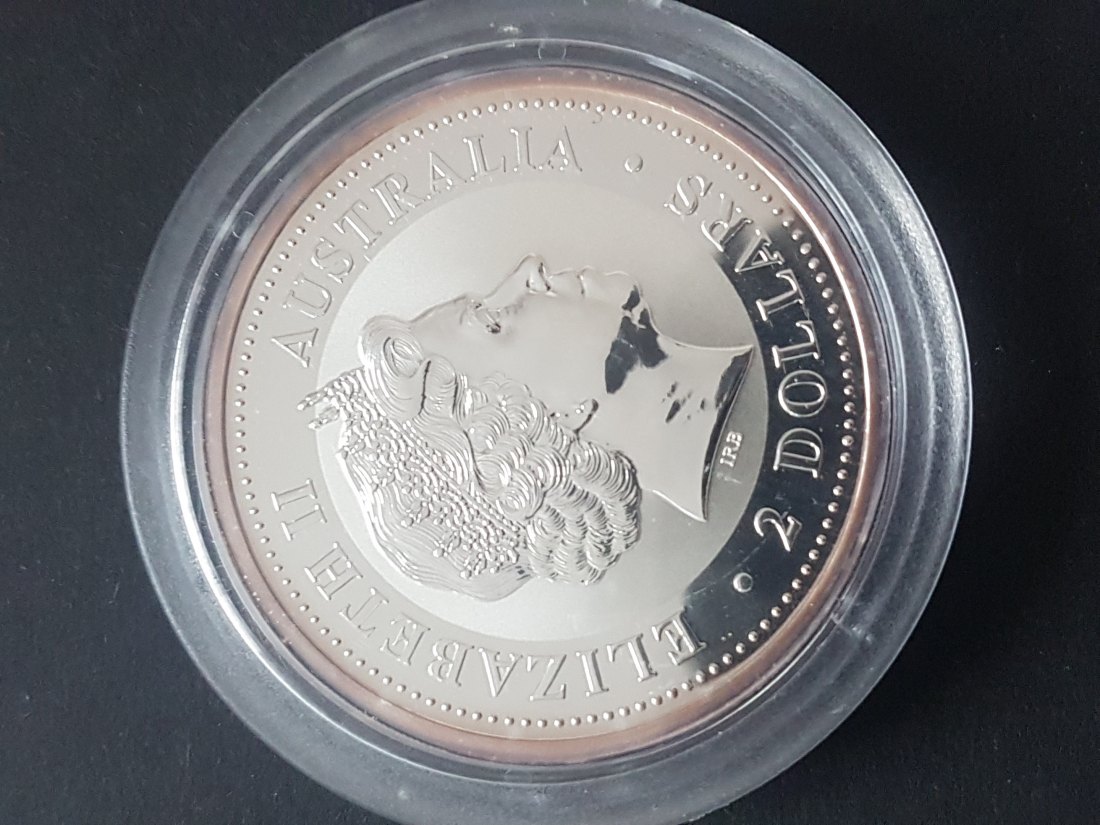  Australien 2 Dollar Year of the Dragon 2000 2 Oz Silber   