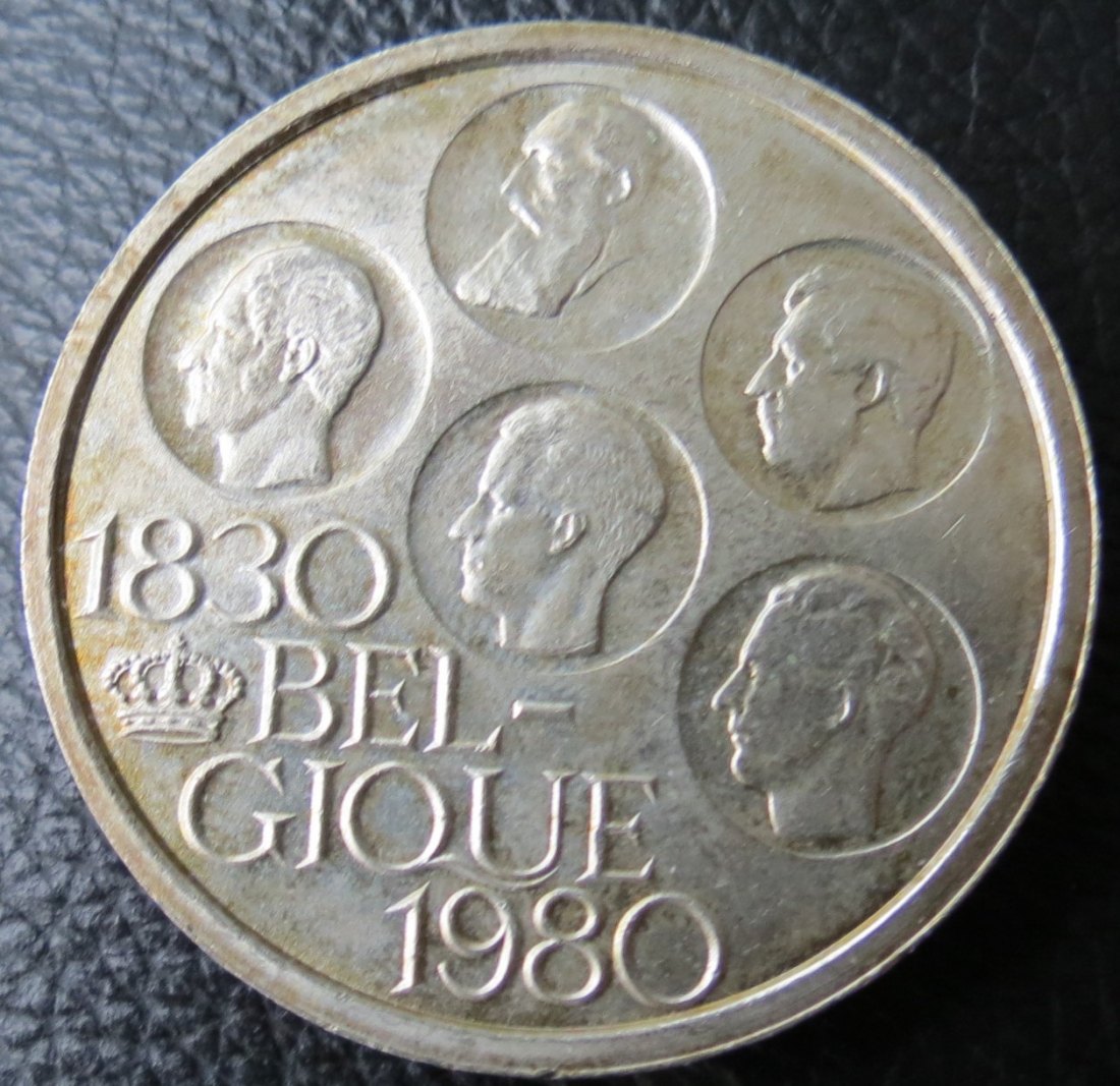  Belgien 500 Francs, 1980, 510er Silber 25 Gramm, geringe Auflage   