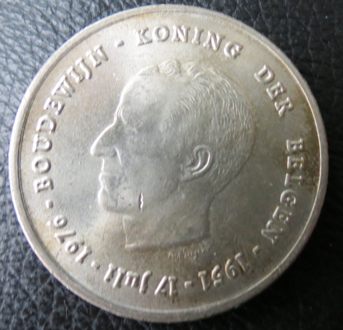  Belgien 250 Francs, 1976, 835er Silber 25 Gramm, niederländischer Texr   