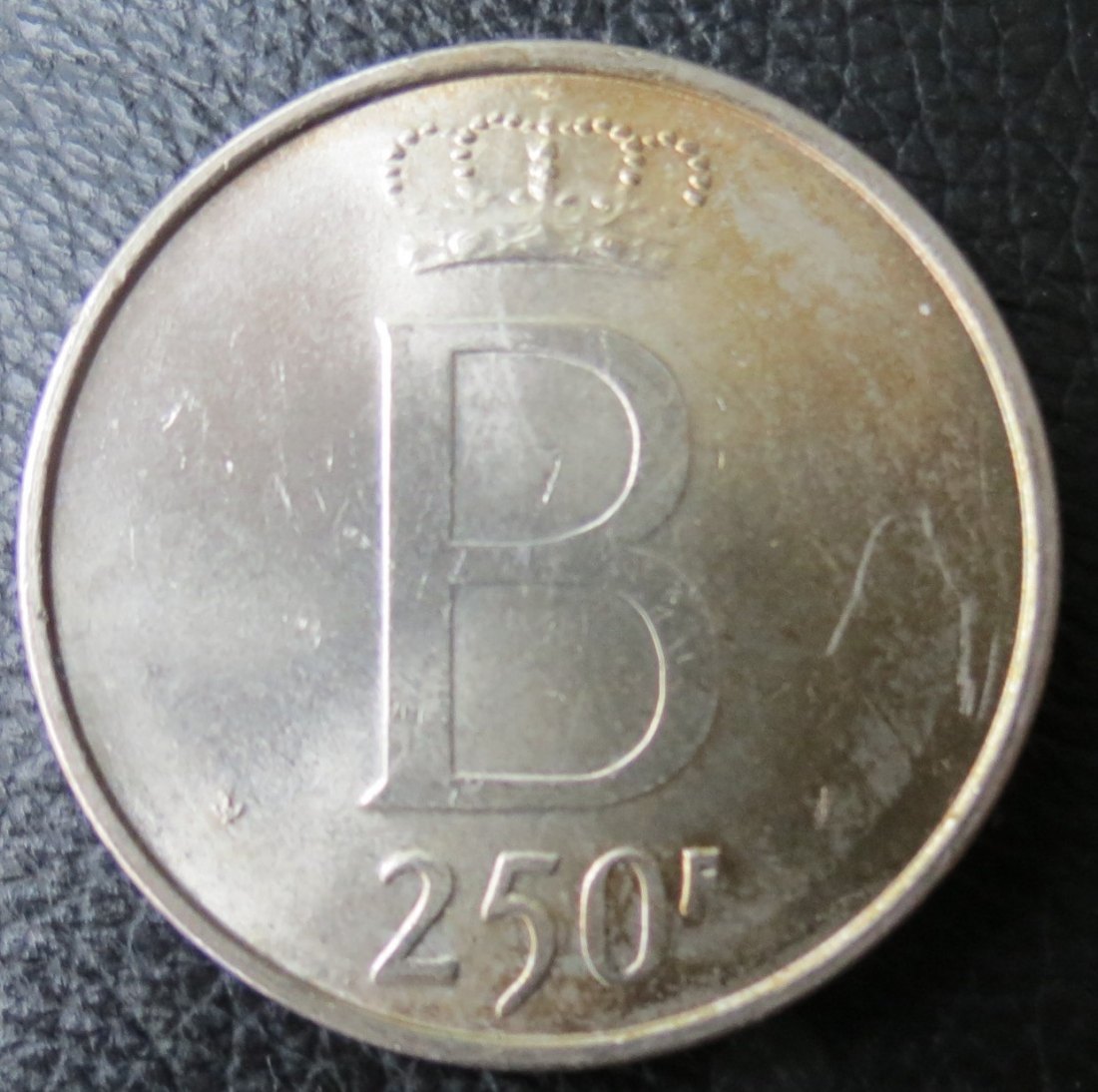  Belgien 250 Francs, 1976, 835er Silber 25 Gramm, niederländischer Texr   