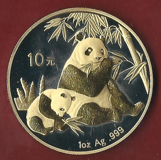  China 1 Oz China Panda 2007 ST in oK Koblenzer Münzen Studio Koblenz Frank Maurer AH630   