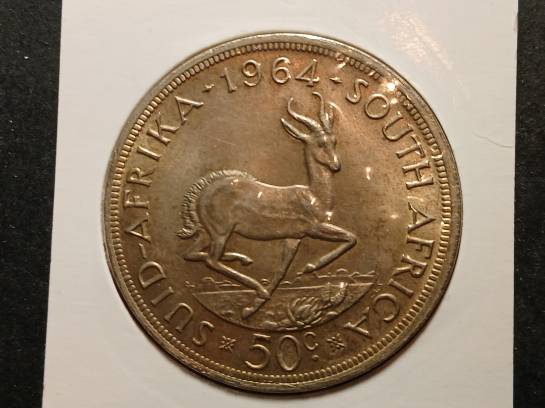  South Africa - 50 Cents 1964 silber   