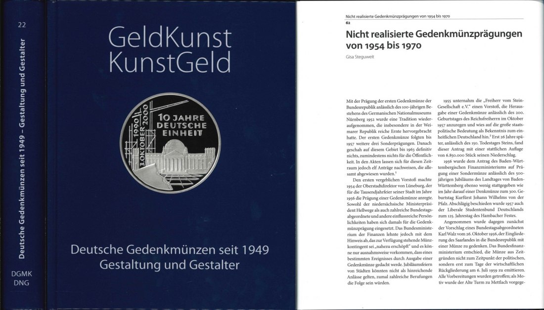  Dethlefs/Steguweit: GeldKunst. KunstGeld – Deutsche Gedenkmünzen seit 1949   