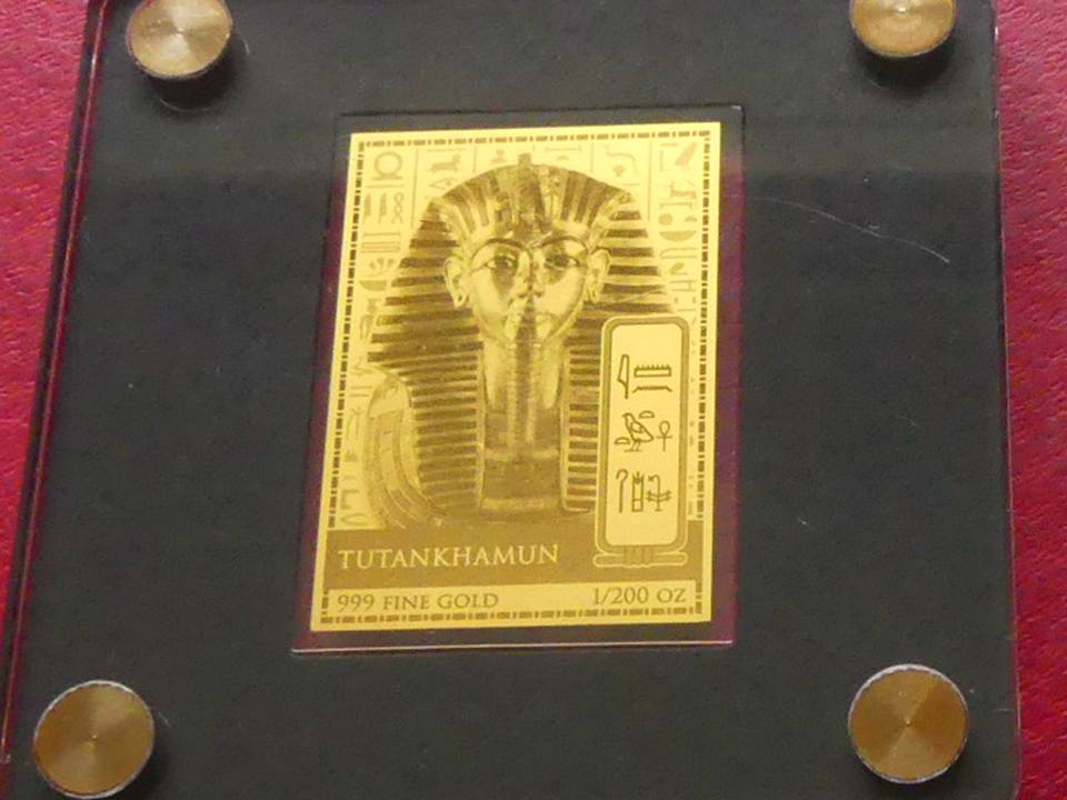  Goldmünze „Tutanchamun“ Tschad 5000 Francs, 1/200 Unze 999/1000   