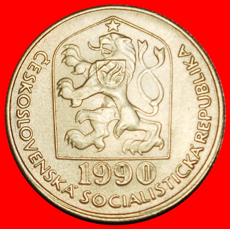  Ⰶ COMMUNISM (1972-1990): CZECHOSLOVAKIA ★ 20 HELLERS 1990 DIES II+B! UNC ★LOW START! ★ NO RESERVE!   