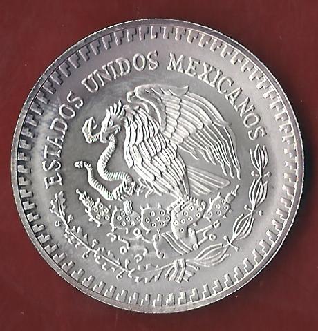  Mexico 1 OZ AG 1992 ohne Kapsel. Koblenzer Münzen Studio Koblenz Frank Maurer AH642   