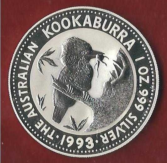  1 D. Australien Kookaburra 1993 ST  Koblenzer Münzen Studio Koblenz Frank Maurer AH647   