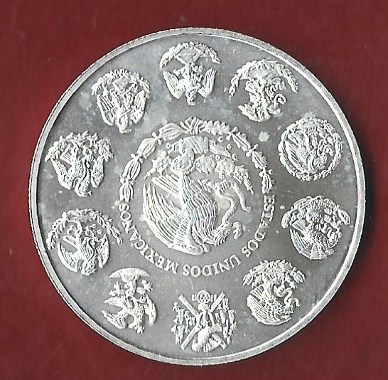  Mexico 1 OZ AG 2001 St  ohne Kapsel. Koblenzer Münzen Studio Koblenz Frank Maurer AH651   