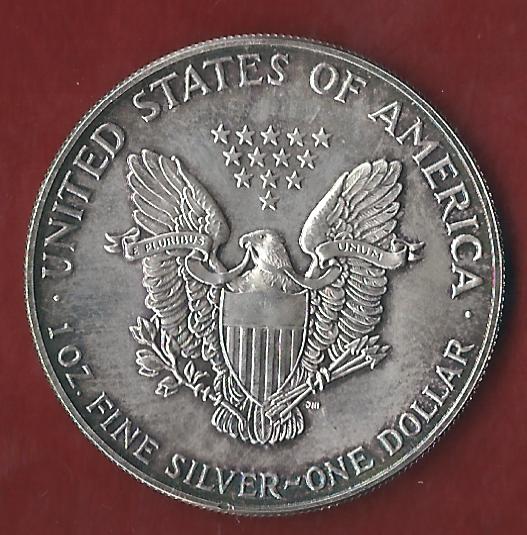  USA 1 D. Silver Eagle 1987 St  ohne Kapsel. Koblenzer Münzen Studio Koblenz Frank Maurer AH652   