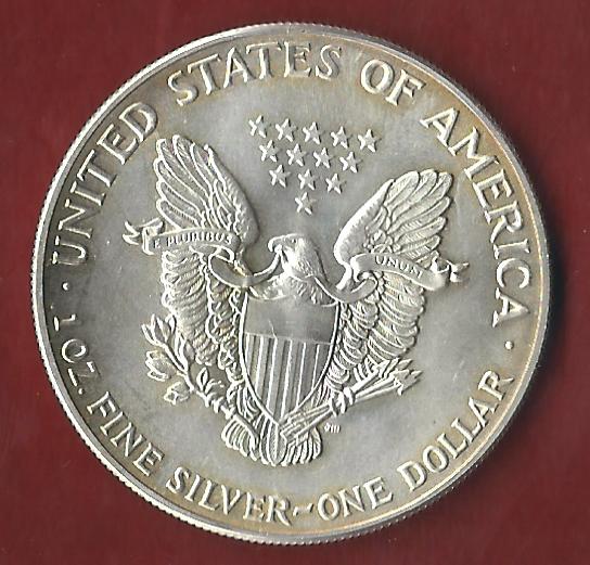  USA 1 D. Silver Eagle 1986 St  ohne Kapsel. Koblenzer Münzen Studio Koblenz Frank Maurer AH655   