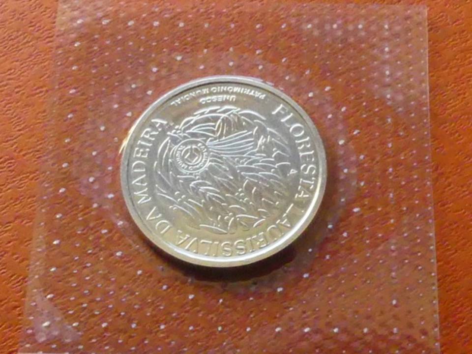  Portugal Silbermünze 5 Euro 2007 „Floresta Laurissilva da Madeira“, ca. 14 Gramm   