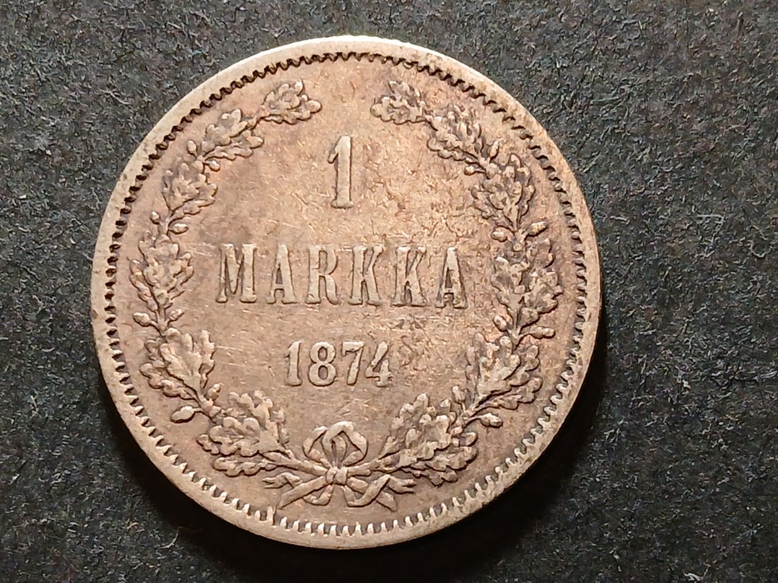  Finlandia - 1 Markkaa 1874   