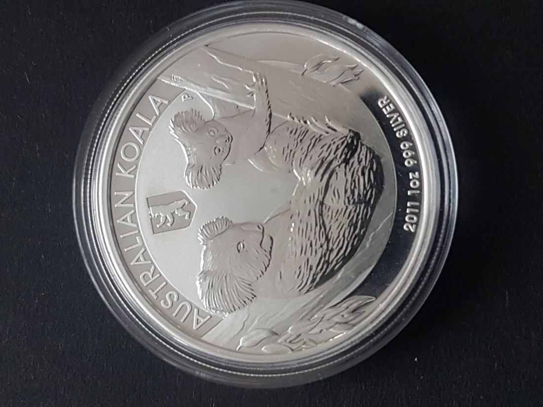  Australien 1 Dollar Koala 2011 Berlin Privy 1 Oz Silber   