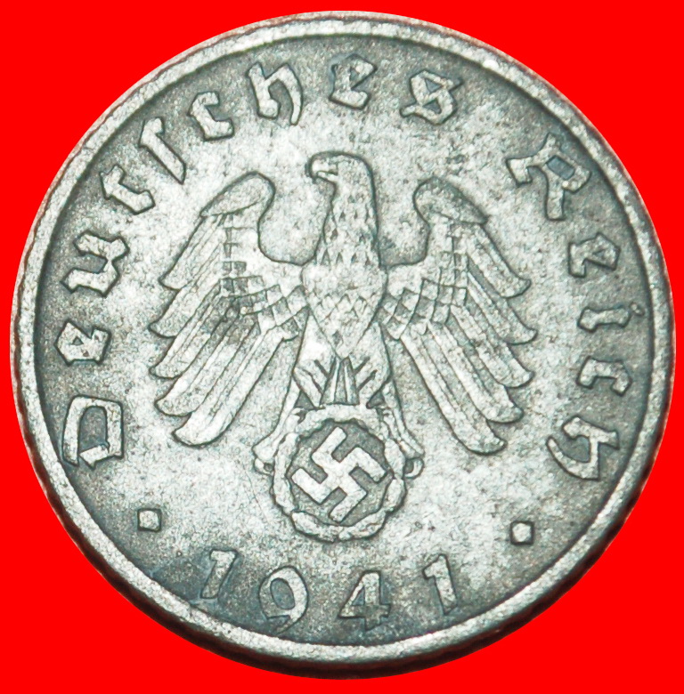  Ⰶ DRITTES REICH (1933-1945): DEUTSCHLAND★5 REICHSPFENNIG 1941B! ÖSTERREICH 1940-1945★OHNE VORBEHALT!   