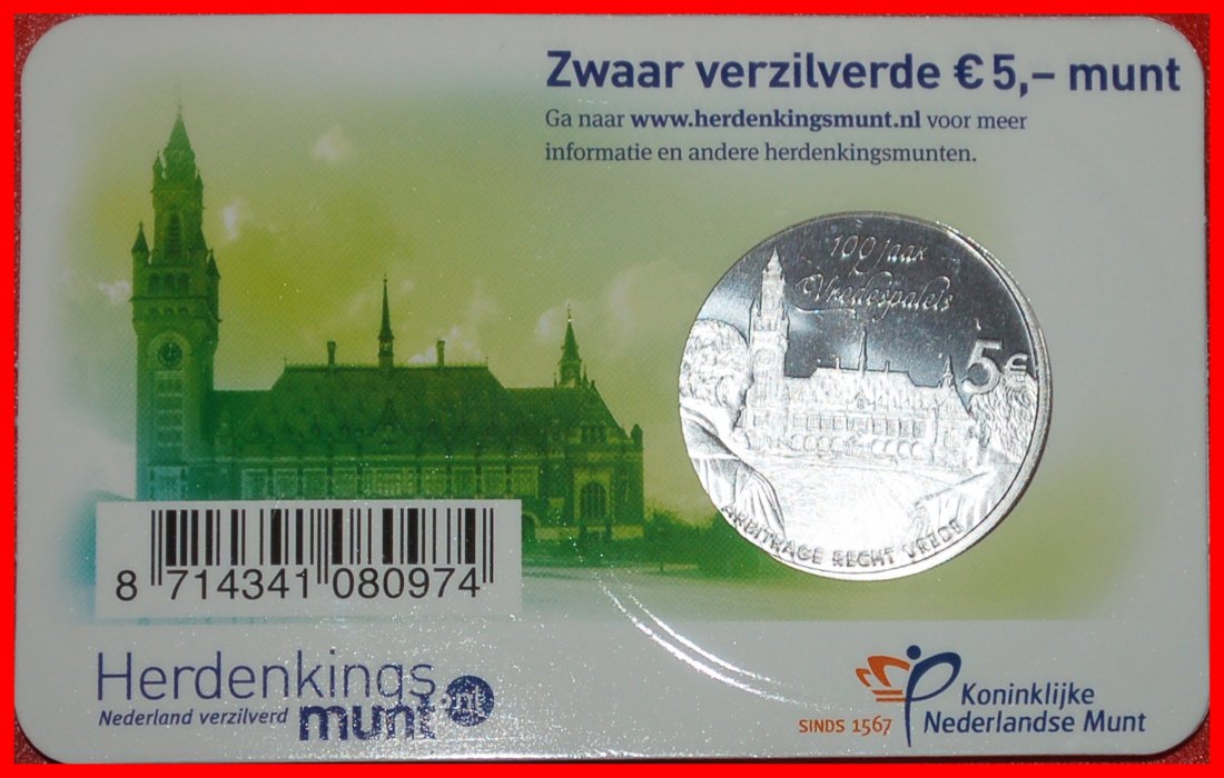  Ⰶ USA russland (künftig die UdSSR) FRIEDENSPALAST 1913: NIEDERLANDE ★ 5 EURO 2013! ★OHNE VORBEHALT!   