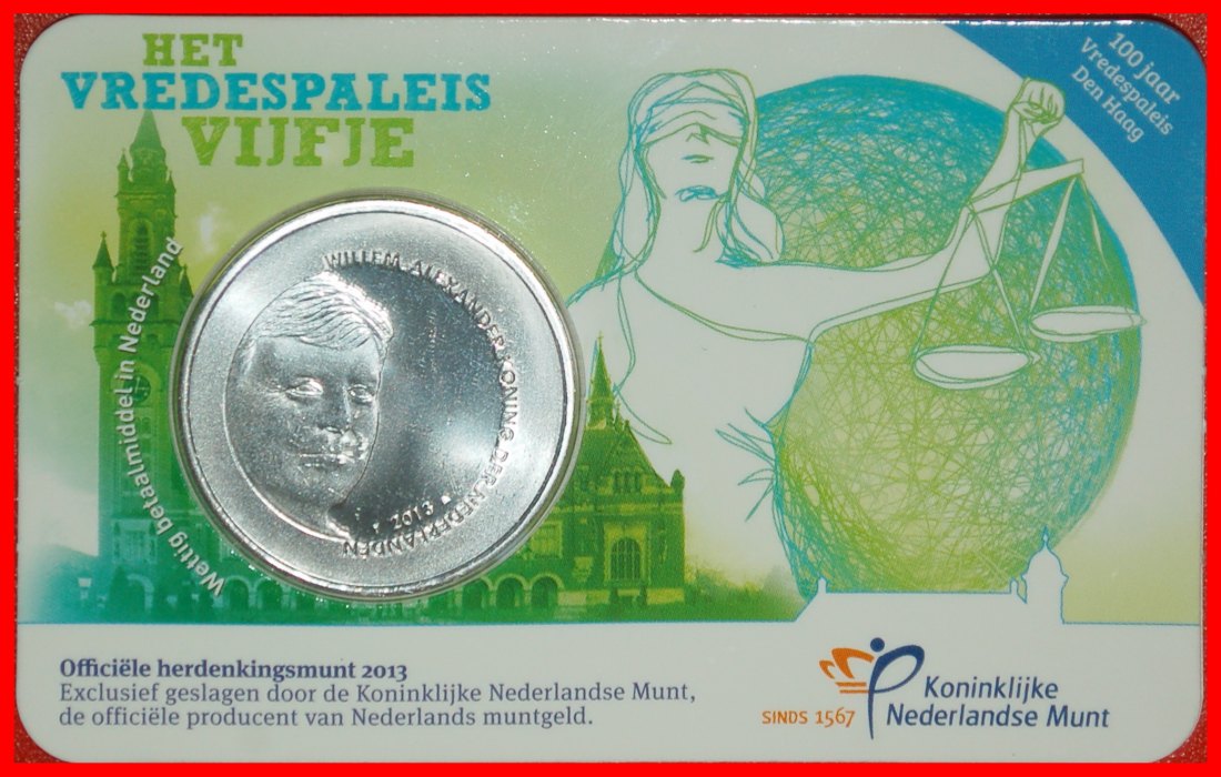  Ⰶ USA russland (künftig die UdSSR) FRIEDENSPALAST 1913: NIEDERLANDE ★ 5 EURO 2013! ★OHNE VORBEHALT!   