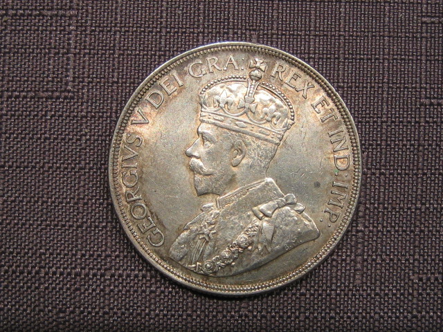  Kanada 1 Dollar 1936 Georg. Silber   