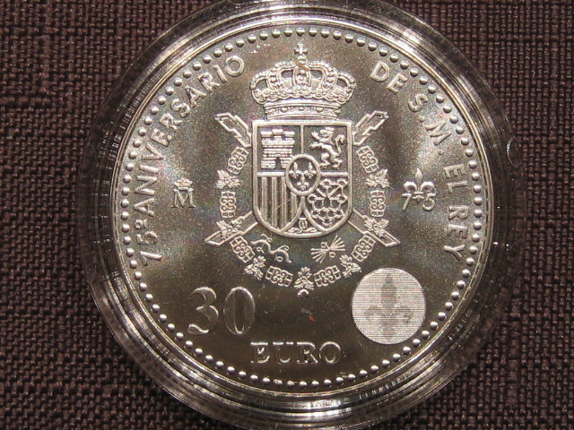  Spanien 30 Euro 2013. Silber   