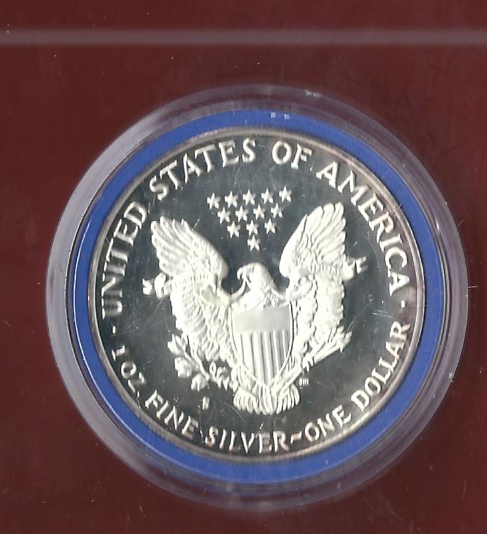  USA Silver Eagle Proof 1987 AG 1 OZ Koblenzer Münzen Studio Koblenz Frank Maurer AH675   