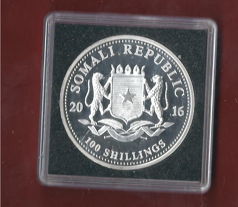  Somalia 100 Schilling 2016 AG 1 OZ Koblenzer Münzen Studio Koblenz Frank Maurer AH676   