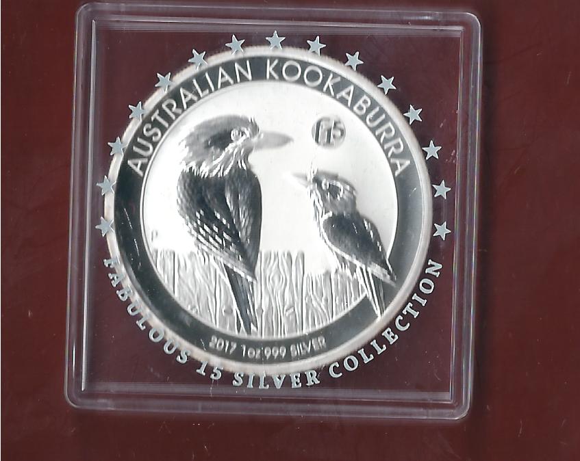  Australien Kookaburra 2017  AG 1 OZ Koblenzer Münzen Studio Koblenz Frank Maurer AH678   