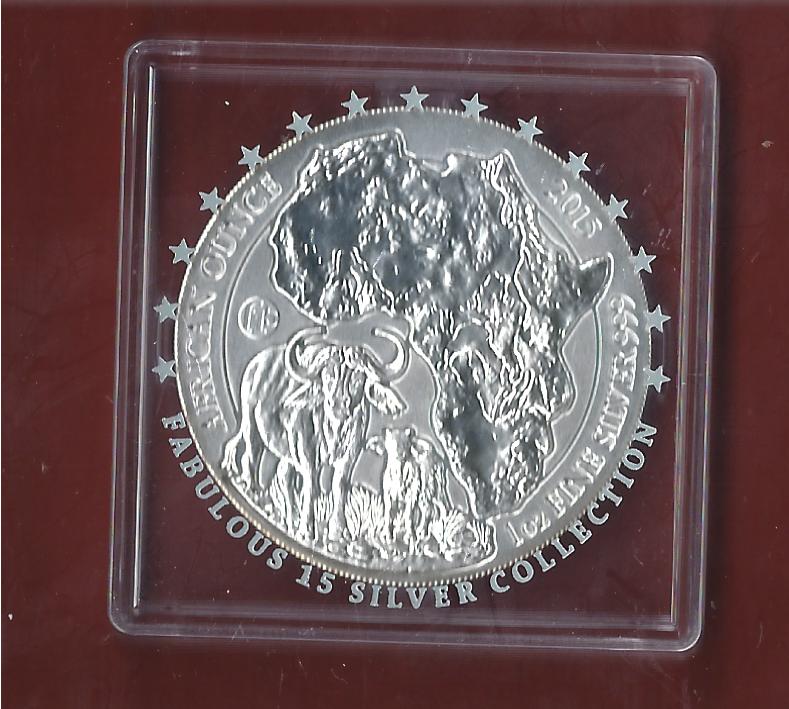  Ruanda 2015  AG 1 OZ Koblenzer Münzen Studio Koblenz Frank Maurer AH681   